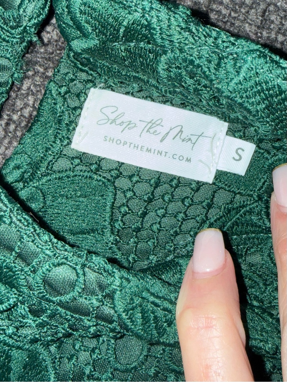 Shop The Mint Green 3D Floral Lace Overlay Dress Small Wedding Holiday - Picture 15 of 16